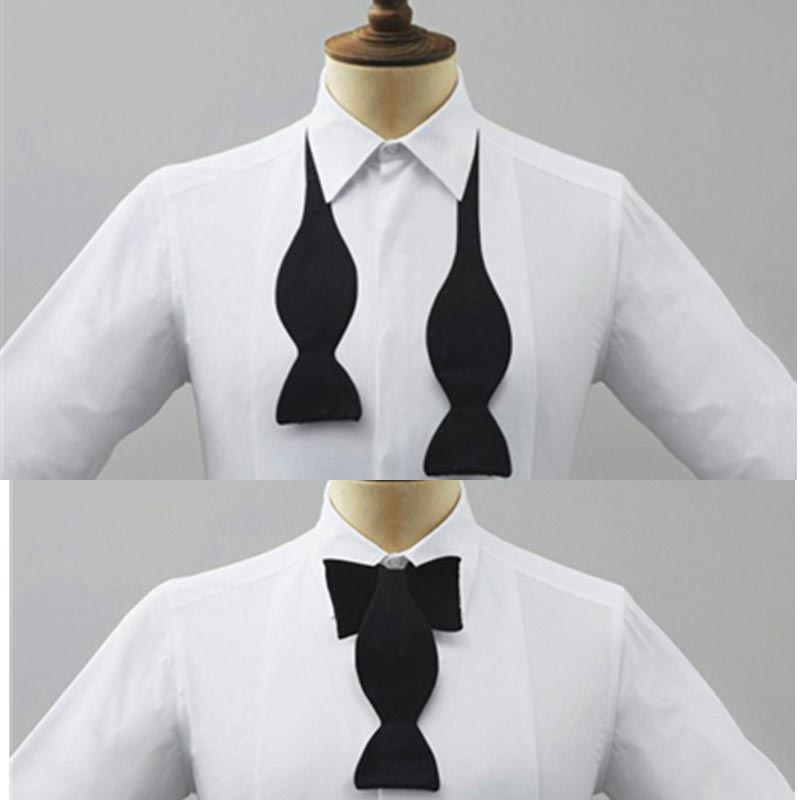 Men Formal Wear With Tie - Papillon formale da uomo, pre-annodato e