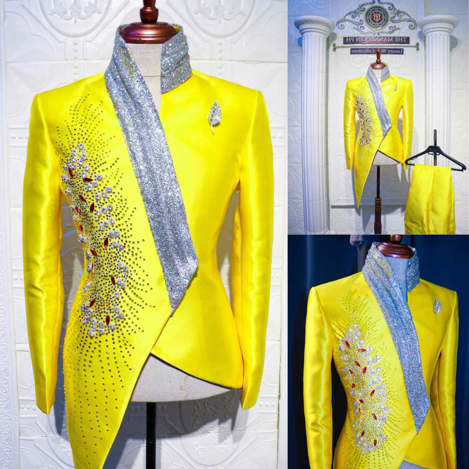 Unique Men'S Formal Wear - Smoking da sposa gialli alla moda