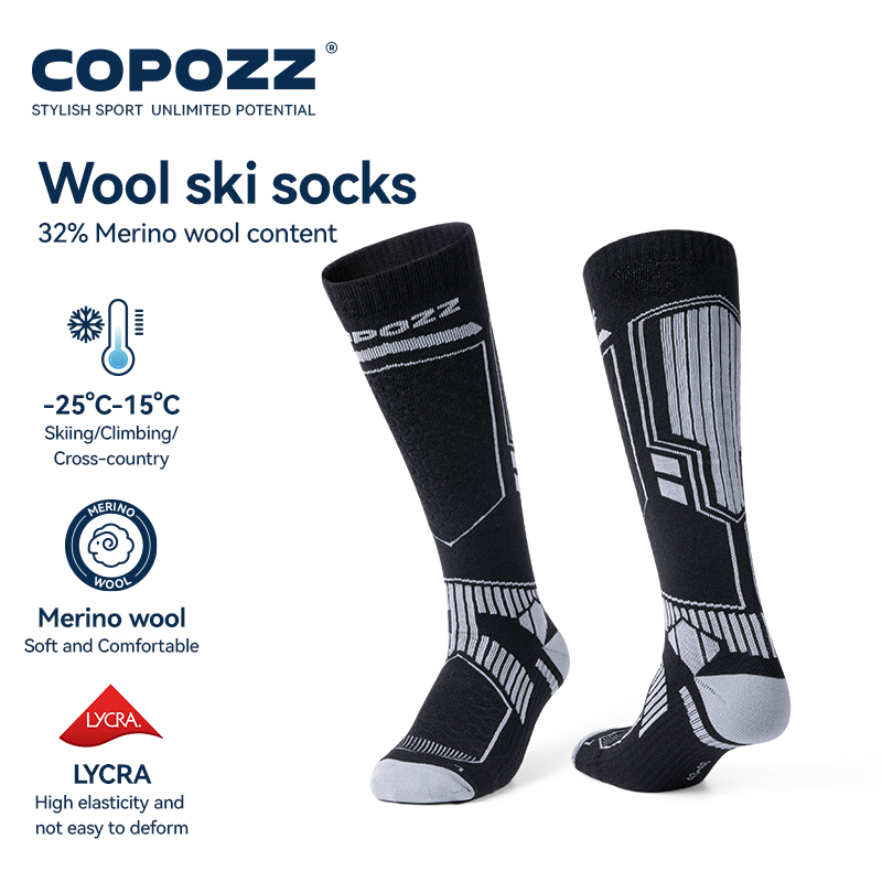 Sock Garter Men - COPOZZ Calzini da sci invernali in