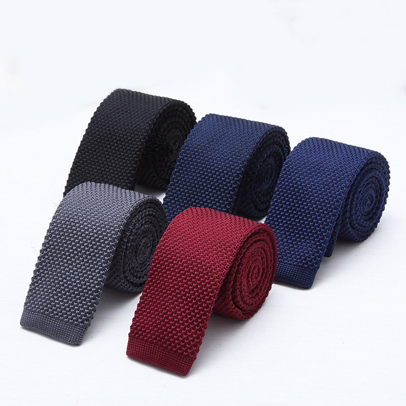 Men Formal Wear With Tie - Cravatte in maglia da 6 cm,