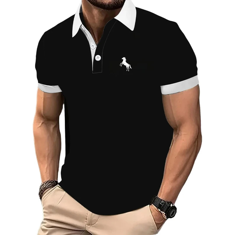 Men'S Polo Formal Wear - Polo da uomo, manica corta, colore