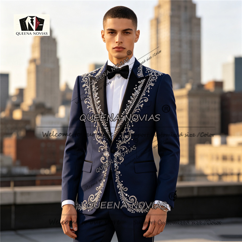 Men Formal Wear Jacket - Abito da Uomo Elegante, Completo Smoking