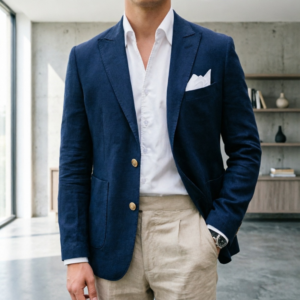 Completi da uomo in lino verde - Men'S Semi Formal Office Wear recensione e prezzo