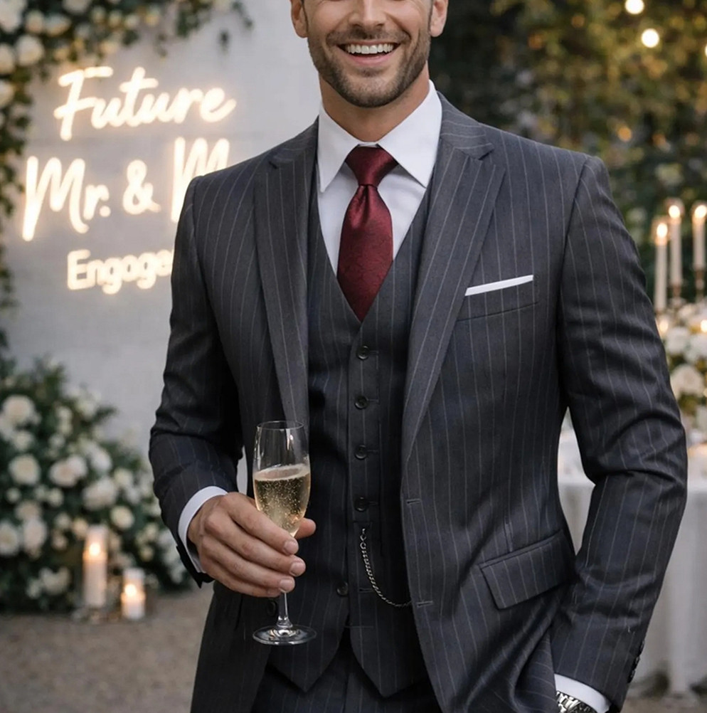 Elegante Completo da Sposo a 3 - Men'S Formal Wear For Engagement recensione e prezzo