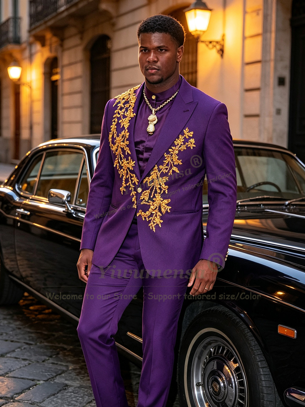 Abito da Uomo Viola dal Design - Unique Men'S Formal Wear recensione e prezzo