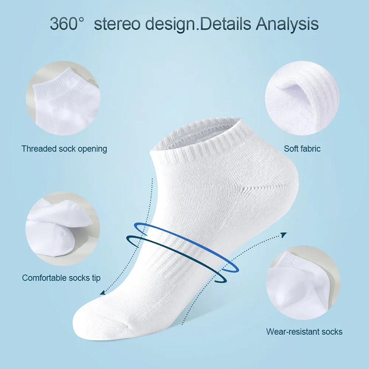 1/5 paia di calzini corti unis - Sock Garter Men recensione e prezzo