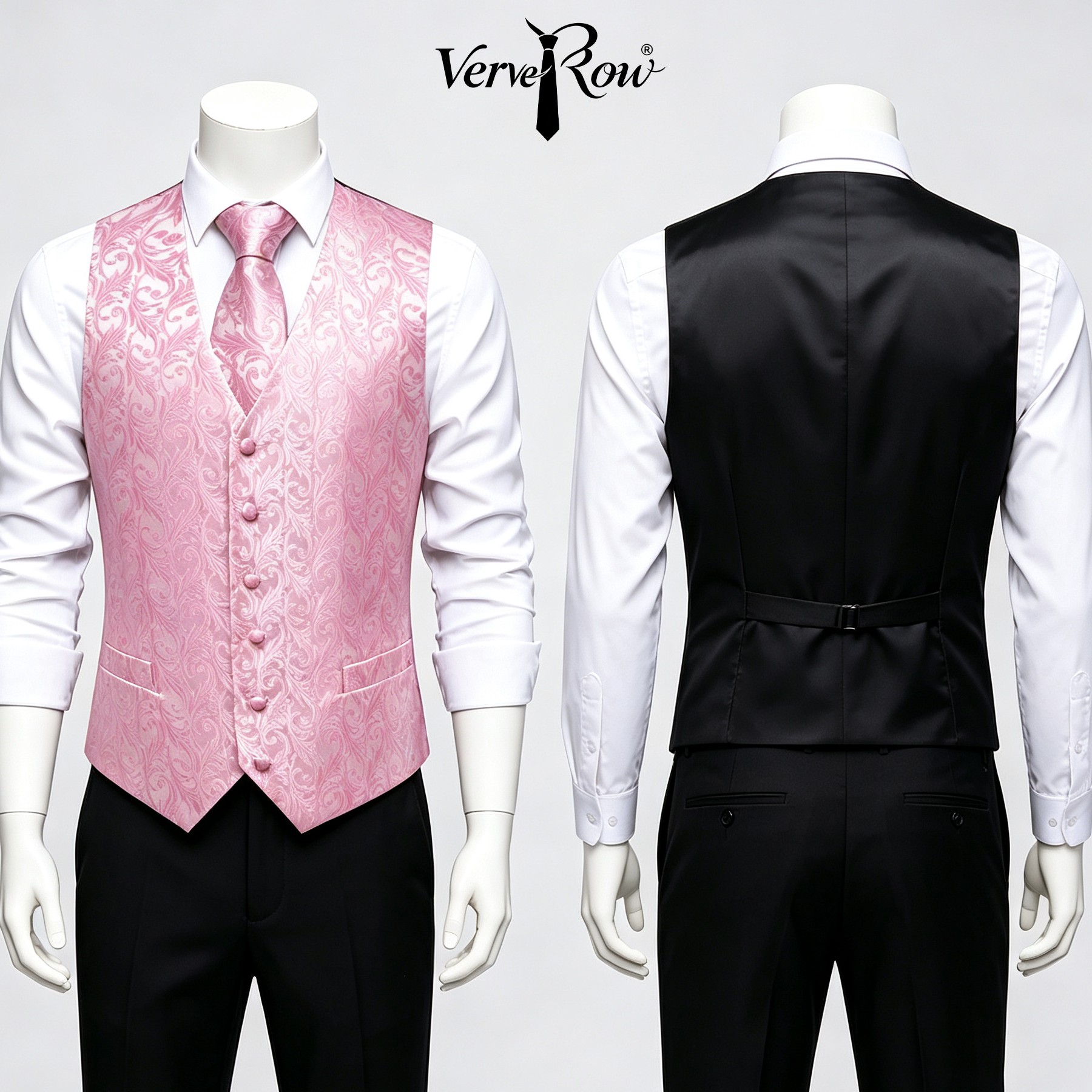Cravatta rosa da uomo, fazzole - Men Formal Wear With Tie recensione e prezzo